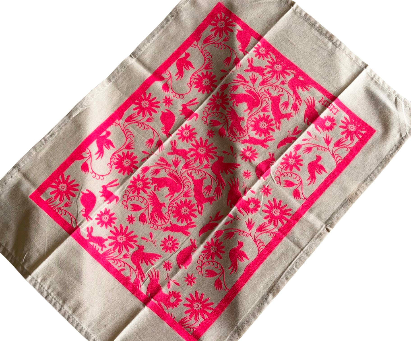 MISKI Otomí-Magenta Design Tea Towel