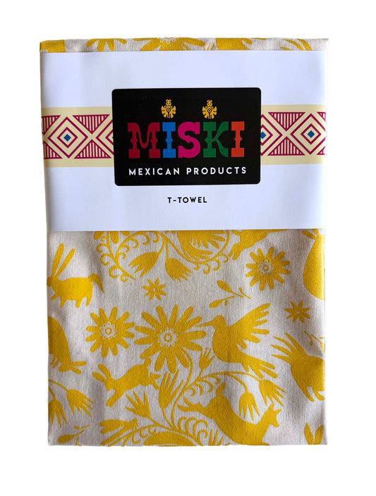 MISKI Otomí-Yellow Design Tea Towel