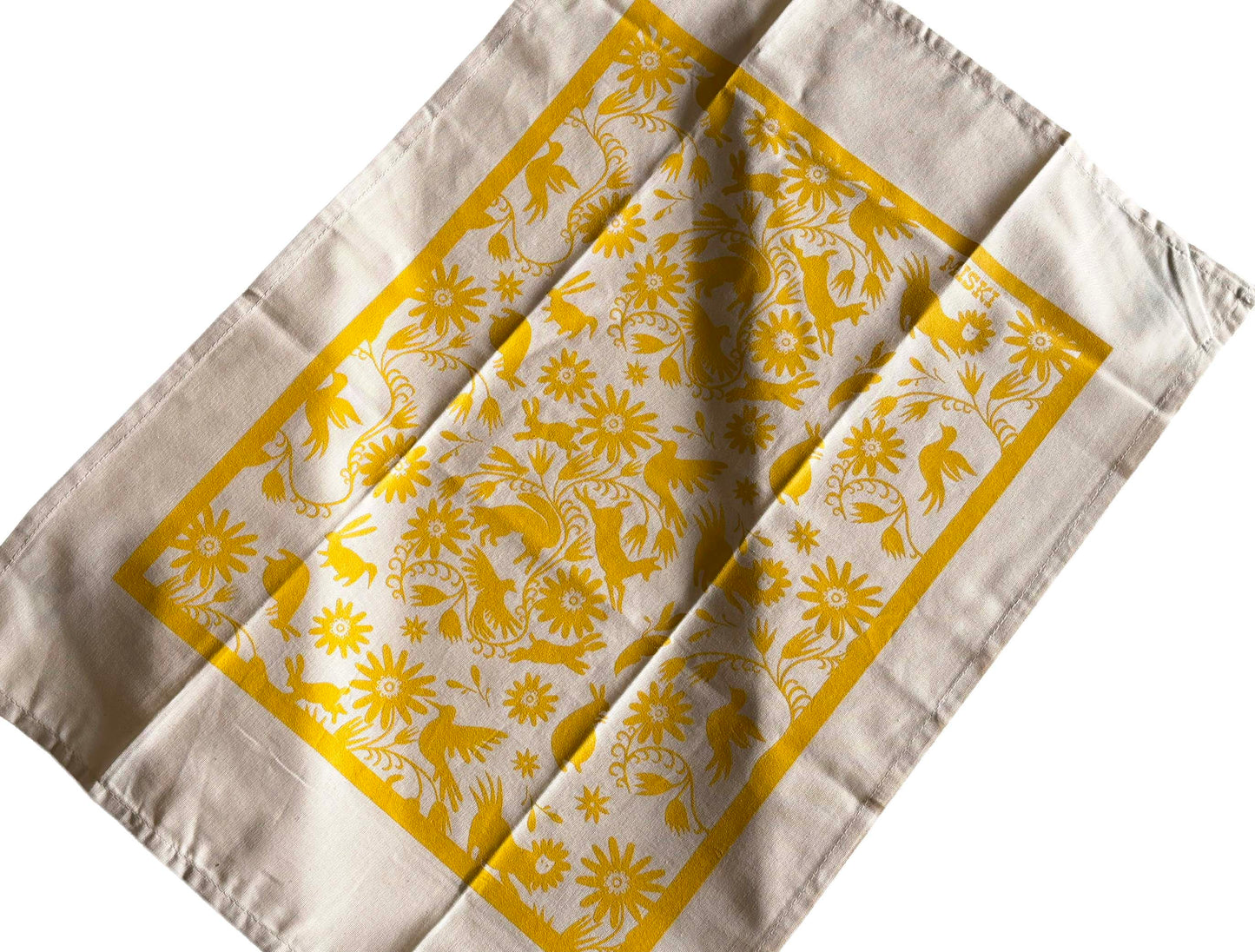 MISKI Otomí-Yellow Design Tea Towel