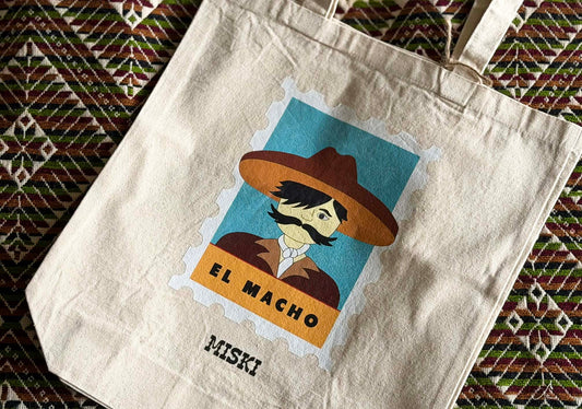 MISKI Lotería Design El Macho Tote Bag-Recycled Cotton